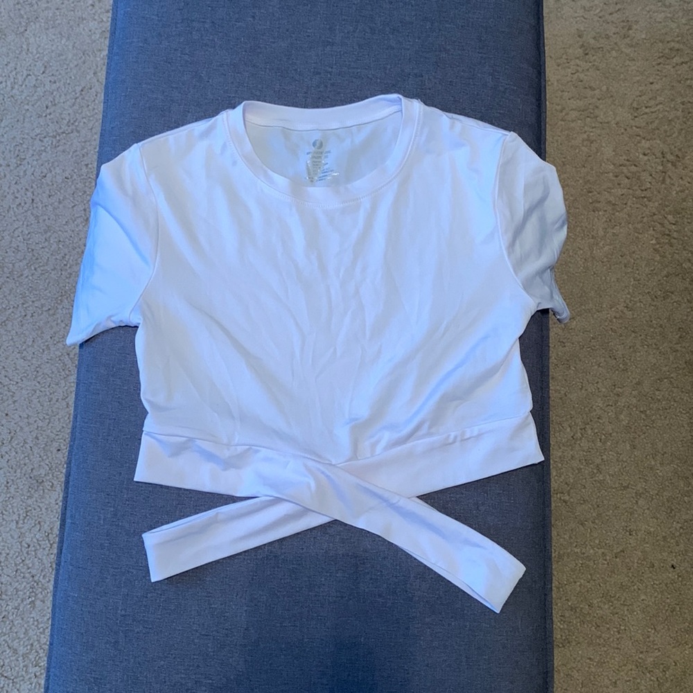 NVGTN White Crossbody Tee